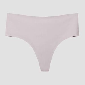 EBY Women’s Raindrop Highwaisted Thong Lilac Light Purple Size Large NWT No Slip